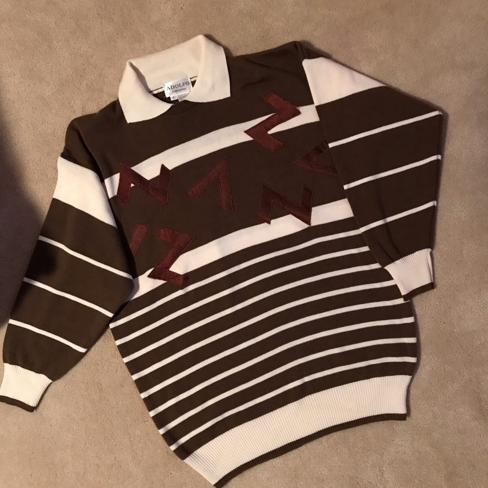 Men’s Adolfo Striped Sweater 30% Lambswool